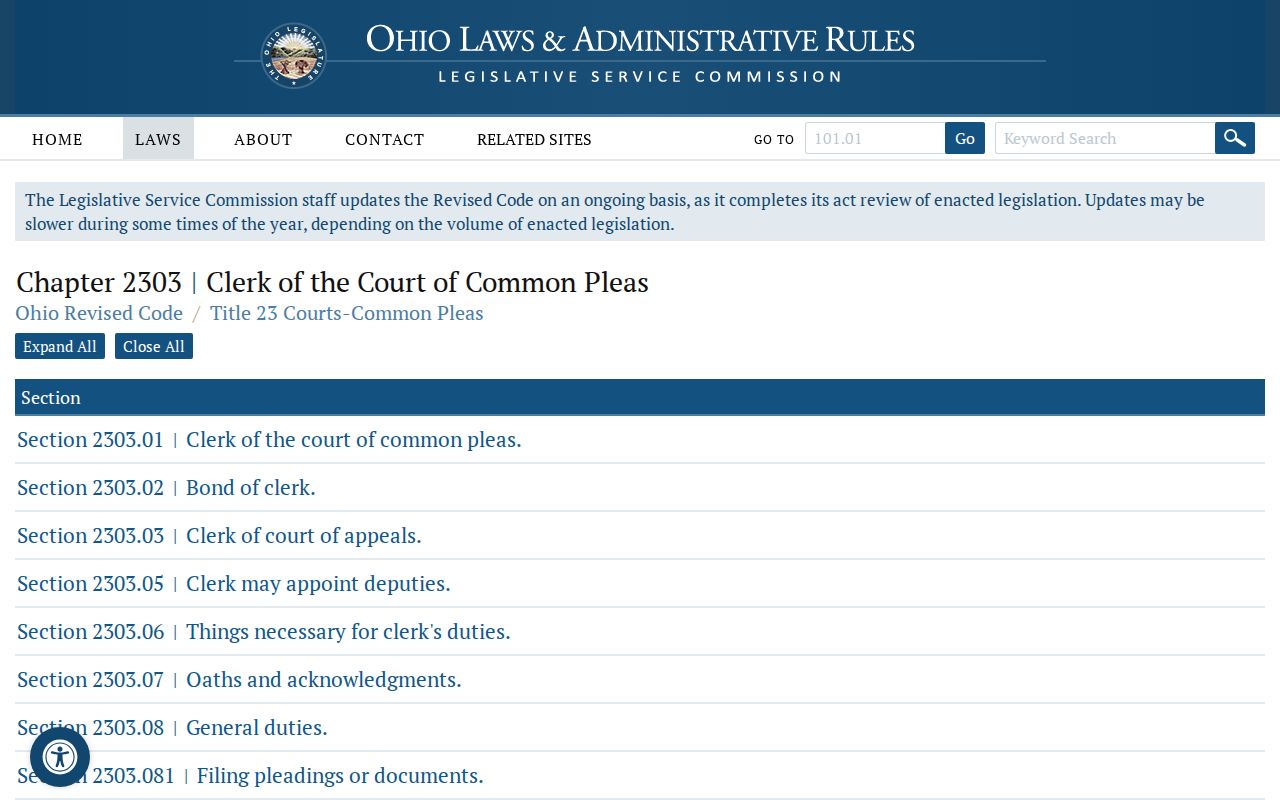 Mercer County civil court dockets clerk record and fee information