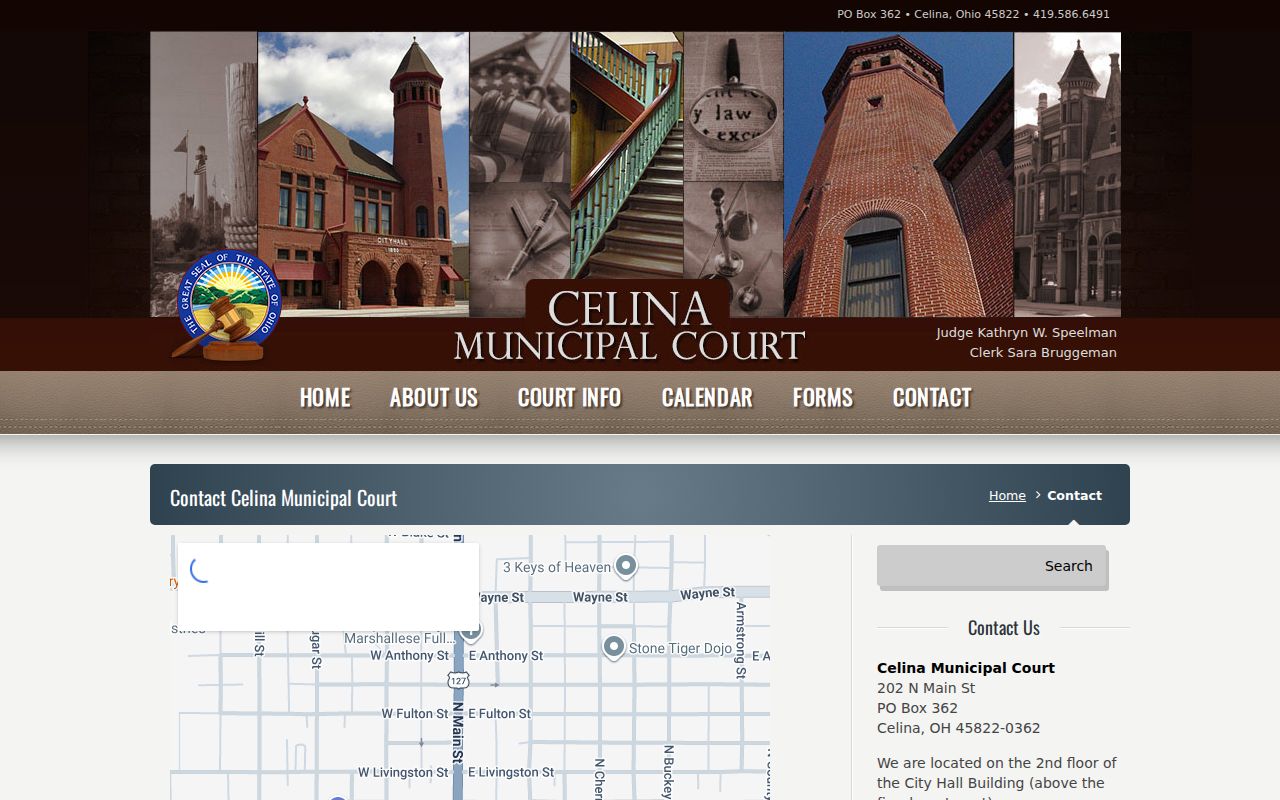Mercer County court calendar Celina Municipal Court contact page