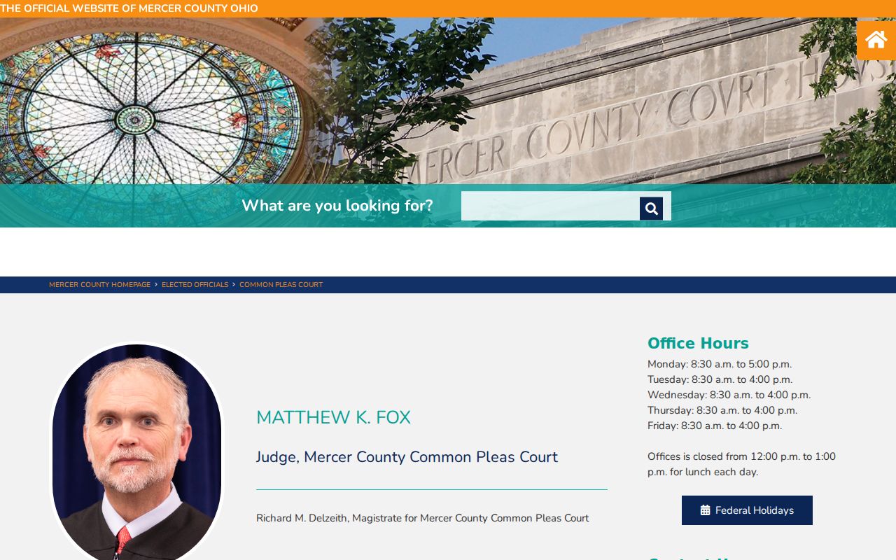 Mercer County court docket Common Pleas Court records source