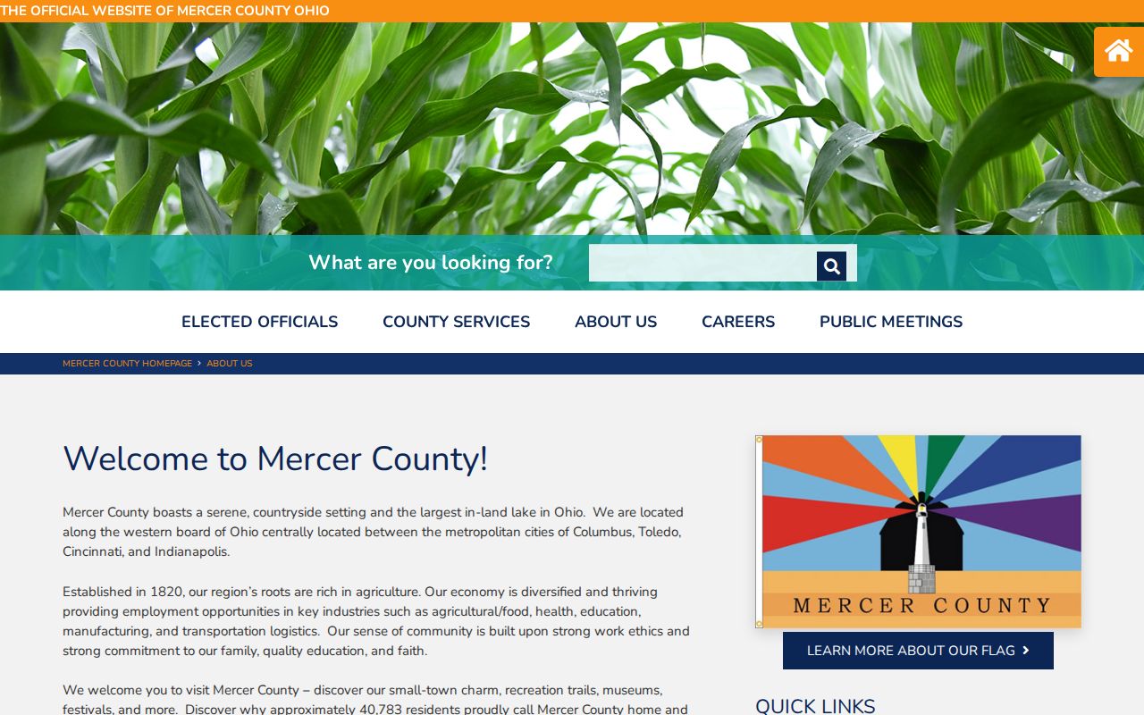 Rockford court docket context on Mercer County's official about page