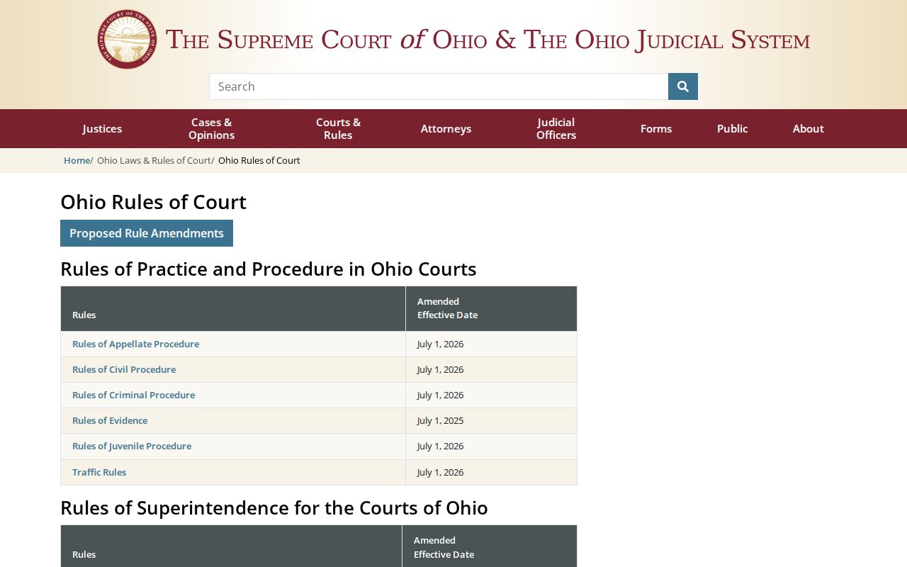 St. Henry court docket Ohio Rules of Court access source
